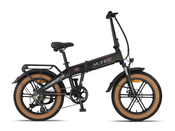 Altec Cross CZJB110 Elektrische Vouwfiets 20 inch 39 cm Zwart Mat