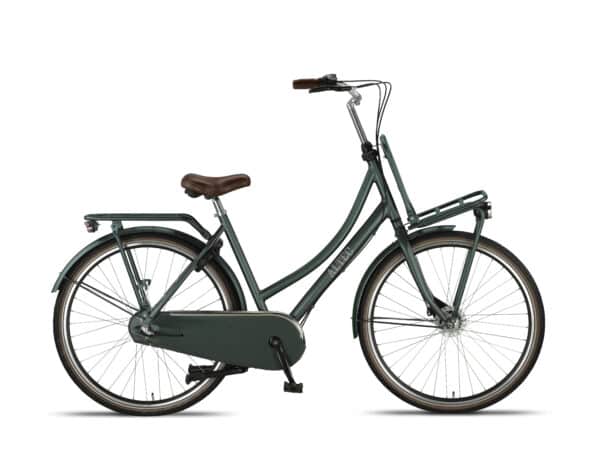 Altec Retro Dames Transportfiets 28 inch 53 cm Groen Metallic