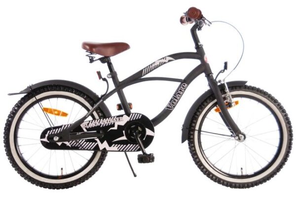 Volare Black Cruiser Kinderfiets 18 inch Jongensfiets Zwart