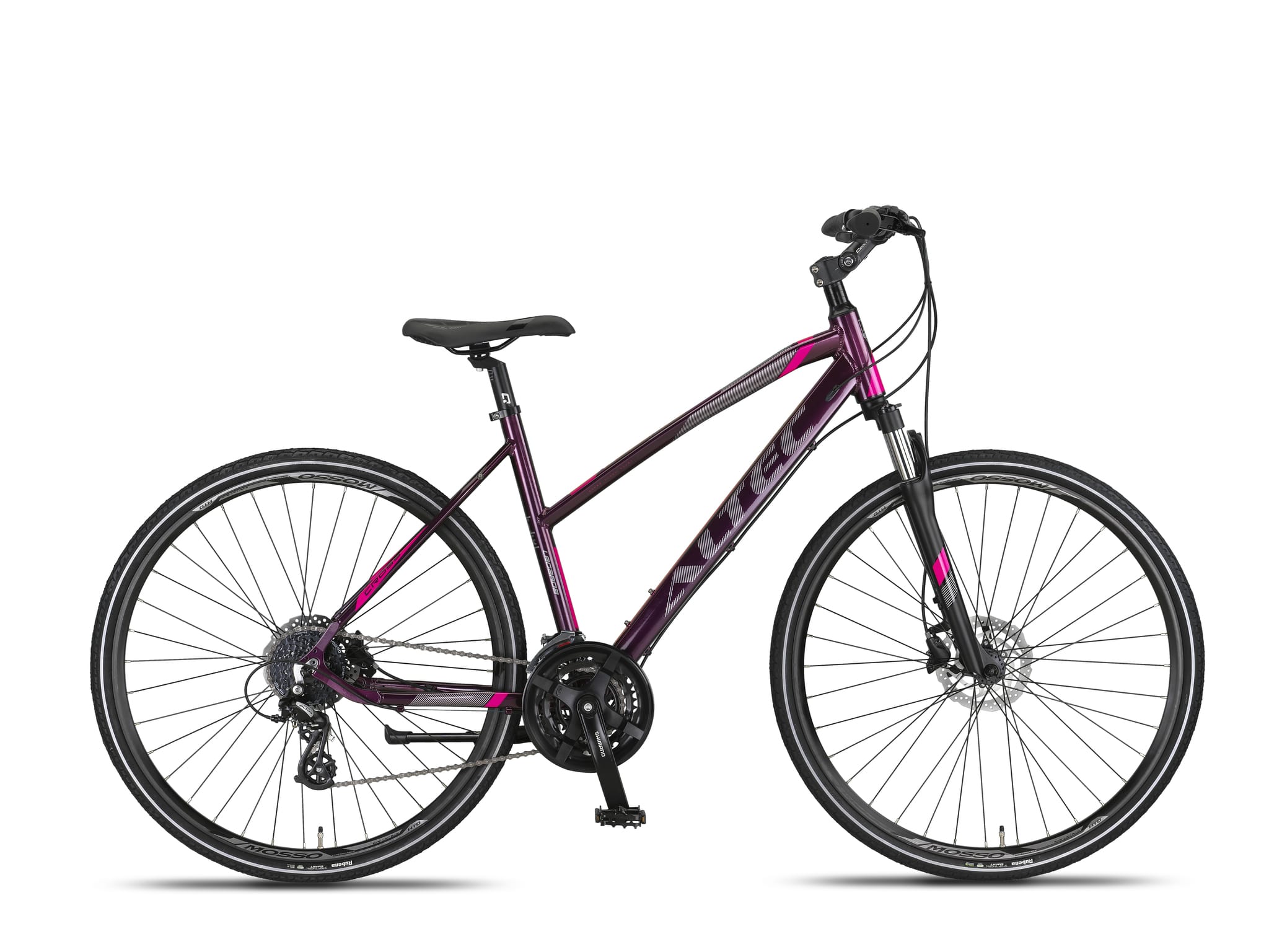 Altec Legarda Trekking Damesfiets 28 inch 49 cm Paars-roze Hydraulische schijfremmen