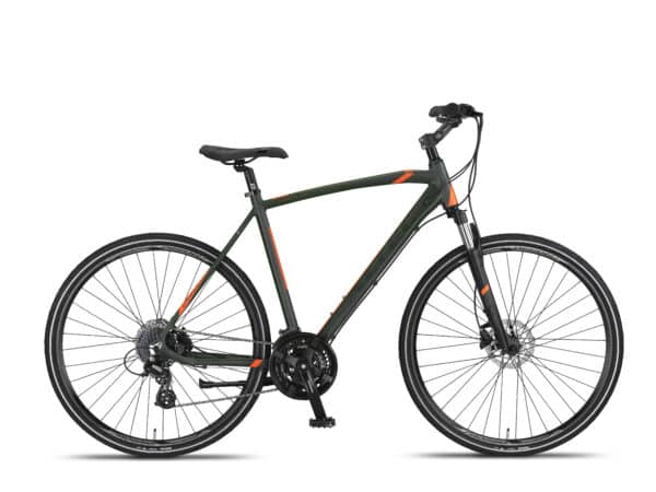 Altec Legarda Trekking Herenfiets 28 inch 56 cm Khaki-oranje Hydraulische schijfremmen