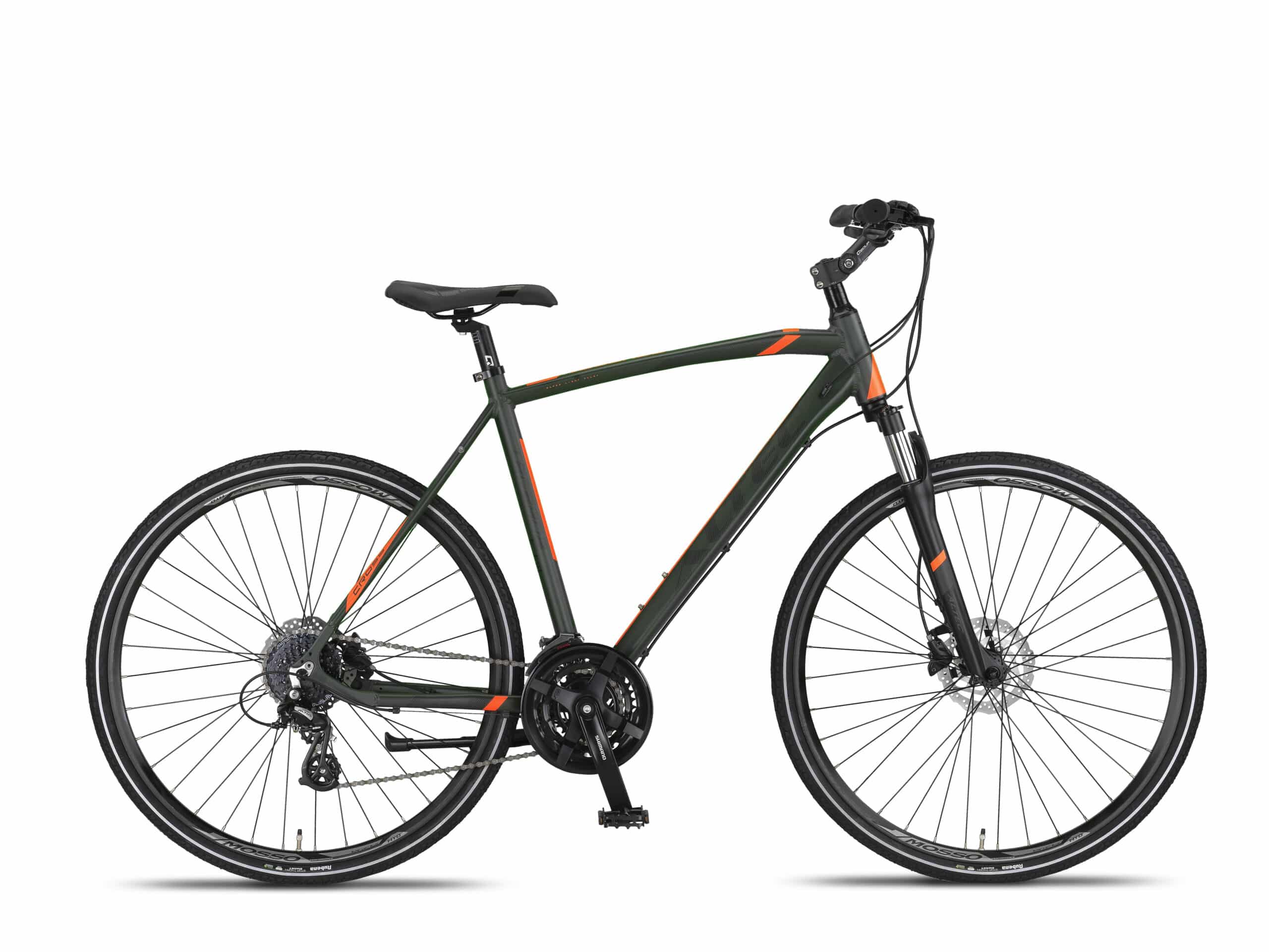 Altec Legarda Trekking Herenfiets 28 inch 56 cm Khaki-oranje Hydraulische schijfremmen