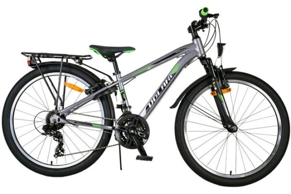 Volare Cross Kinderfiets 24 inch Jongensfiets Grijs 18 Versnellingen