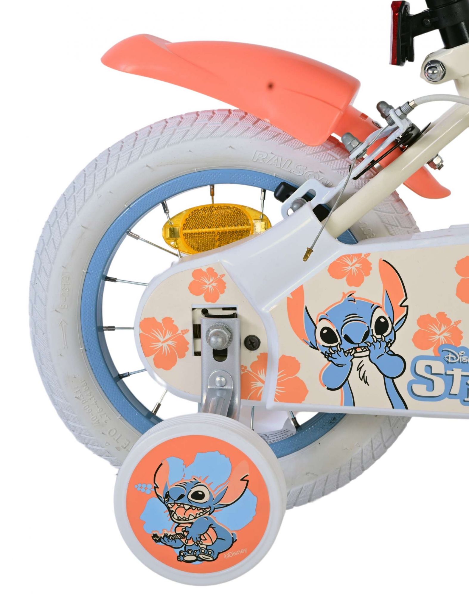 Koala Kinderfiets 12 inch Meisjesfiets Crème Twee Handremmen - Afbeelding 10