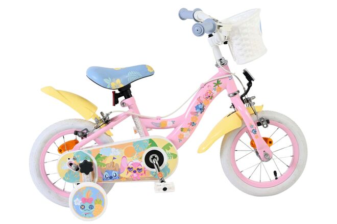 Koala Kinderfiets 12 inch Meisjesfiets Roze Twee Handremmen