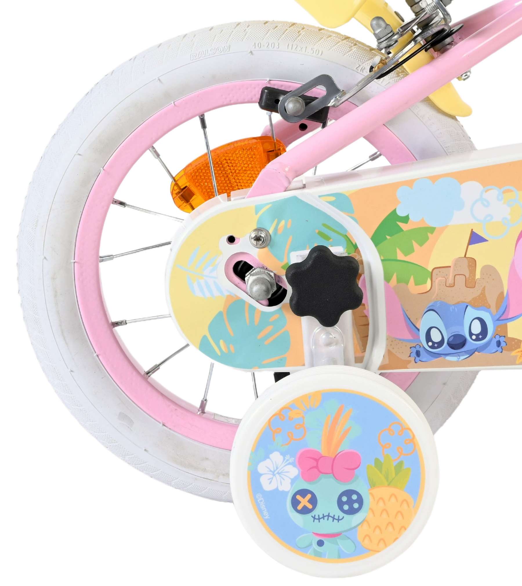 Koala Kinderfiets 12 inch Meisjesfiets Roze Twee Handremmen - Afbeelding 2