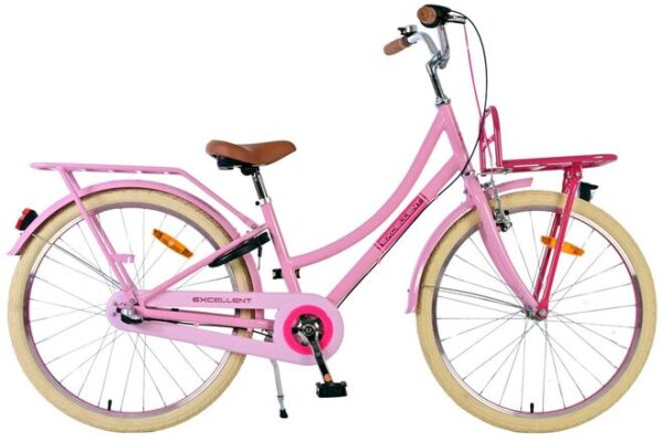 Volare Excellent Kinderfiets 24 inch Meisjesfiets Roze 3 Versnellingen