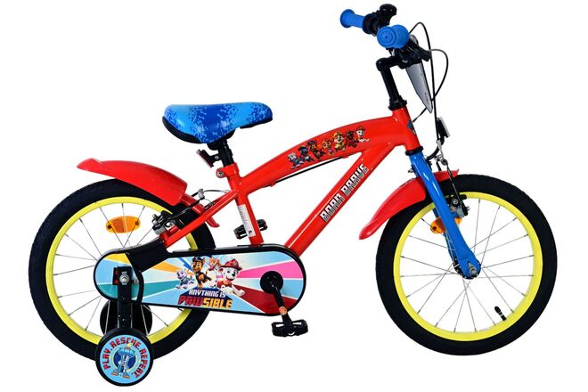 Paw Patrol Kinderfiets 16 inch Jongensfiets Rood Twee Handremmen