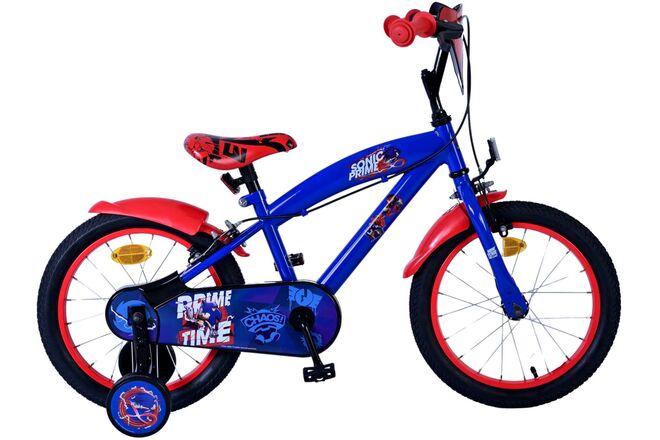 Turbo Crew Kinderfiets 16 inch Jongensfiets Rood Twee Handremmen