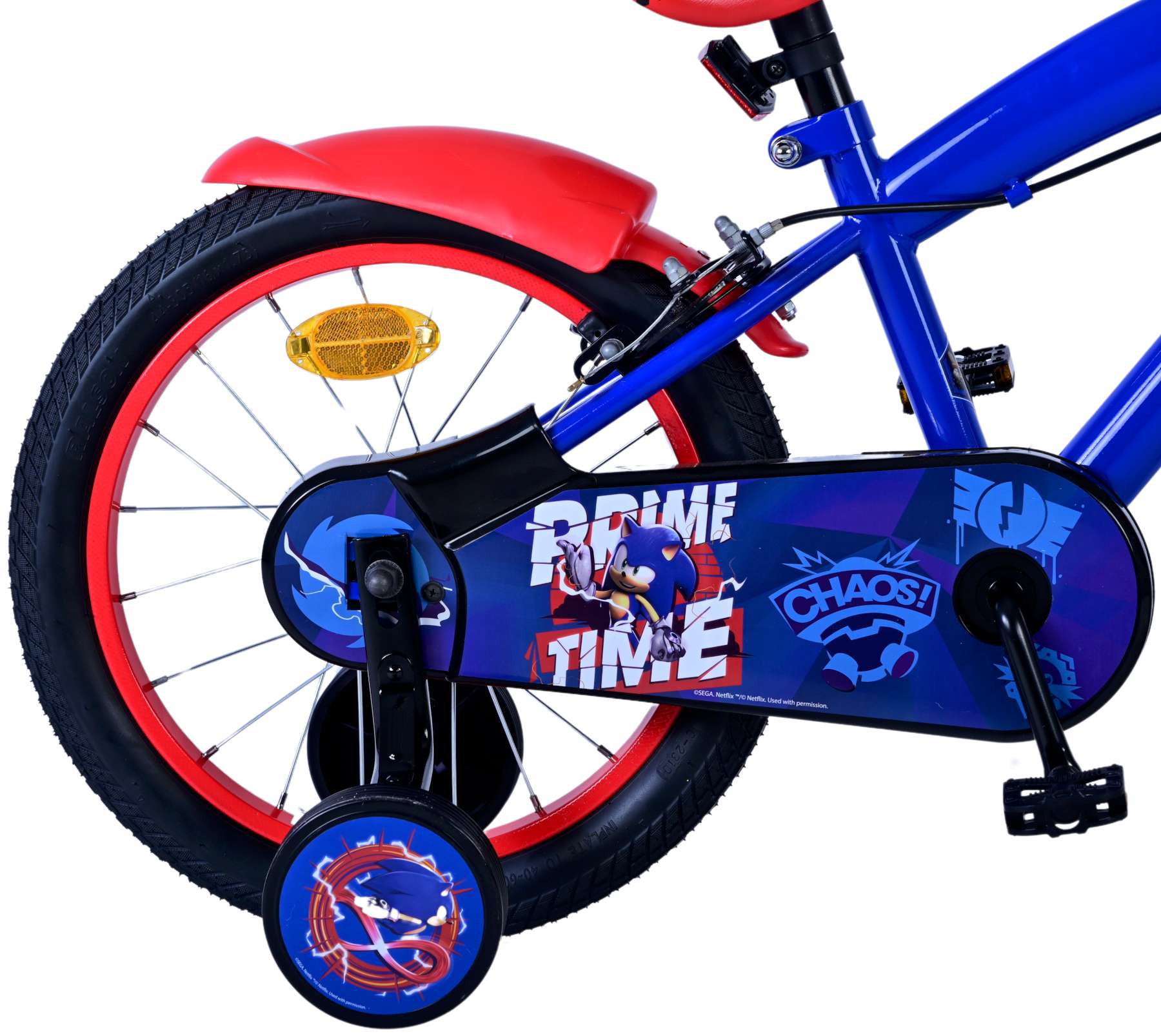 Turbo Crew Kinderfiets 16 inch Jongensfiets Rood Twee Handremmen - Afbeelding 3
