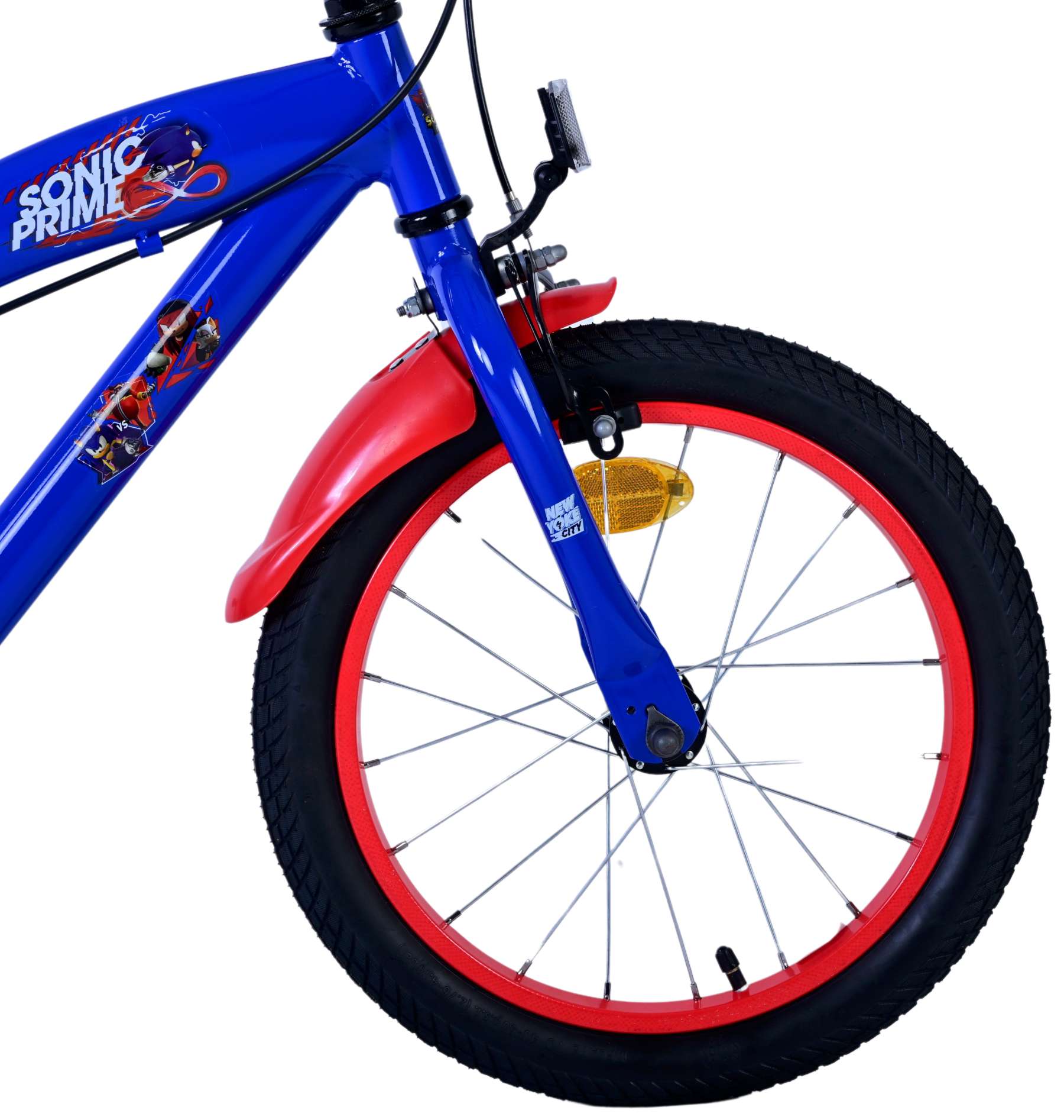 Turbo Crew Kinderfiets 16 inch Jongensfiets Rood Twee Handremmen - Afbeelding 4