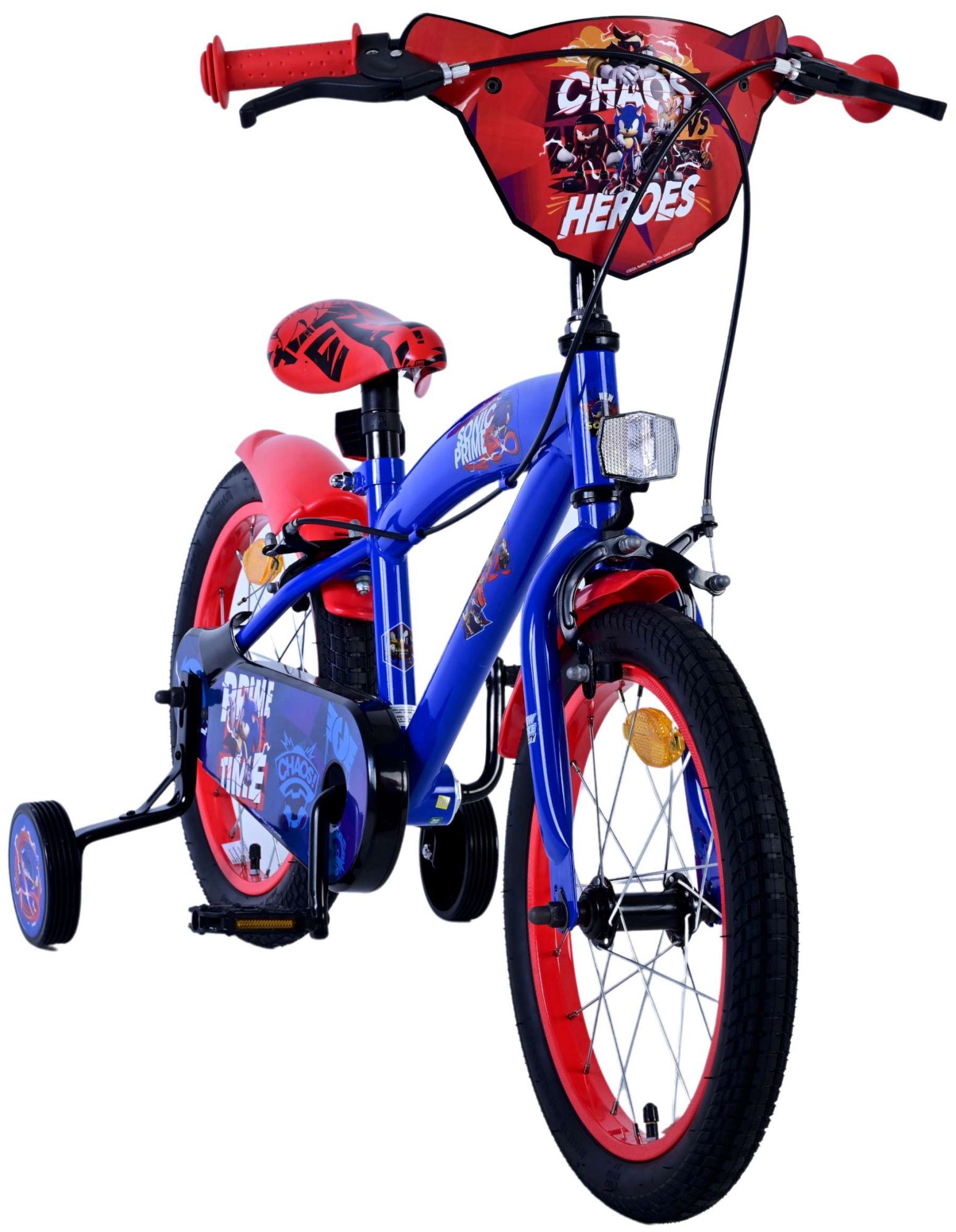 Turbo Crew Kinderfiets 16 inch Jongensfiets Rood Twee Handremmen - Afbeelding 6