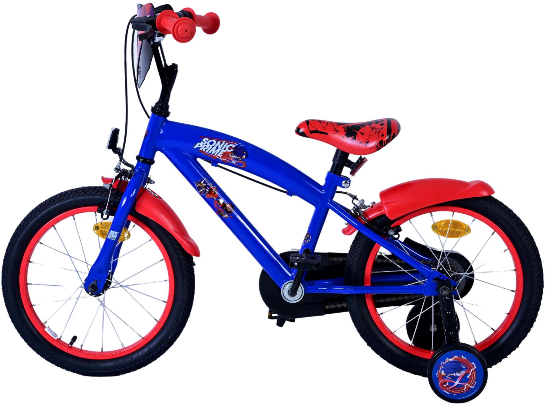 Turbo Crew Kinderfiets 16 inch Jongensfiets Rood Twee Handremmen - Afbeelding 8