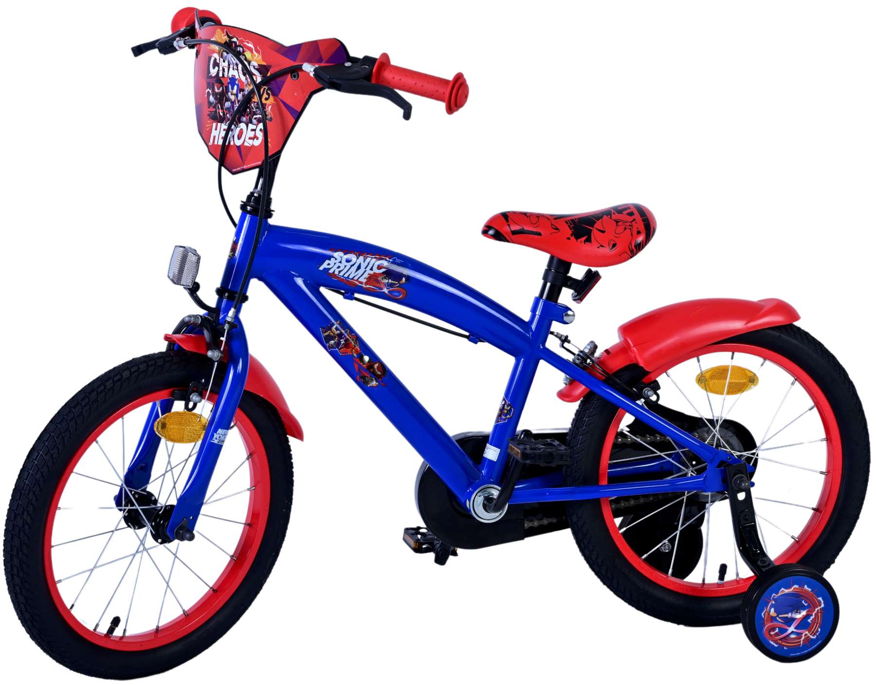 Turbo Crew Kinderfiets 16 inch Jongensfiets Rood Twee Handremmen - Afbeelding 9