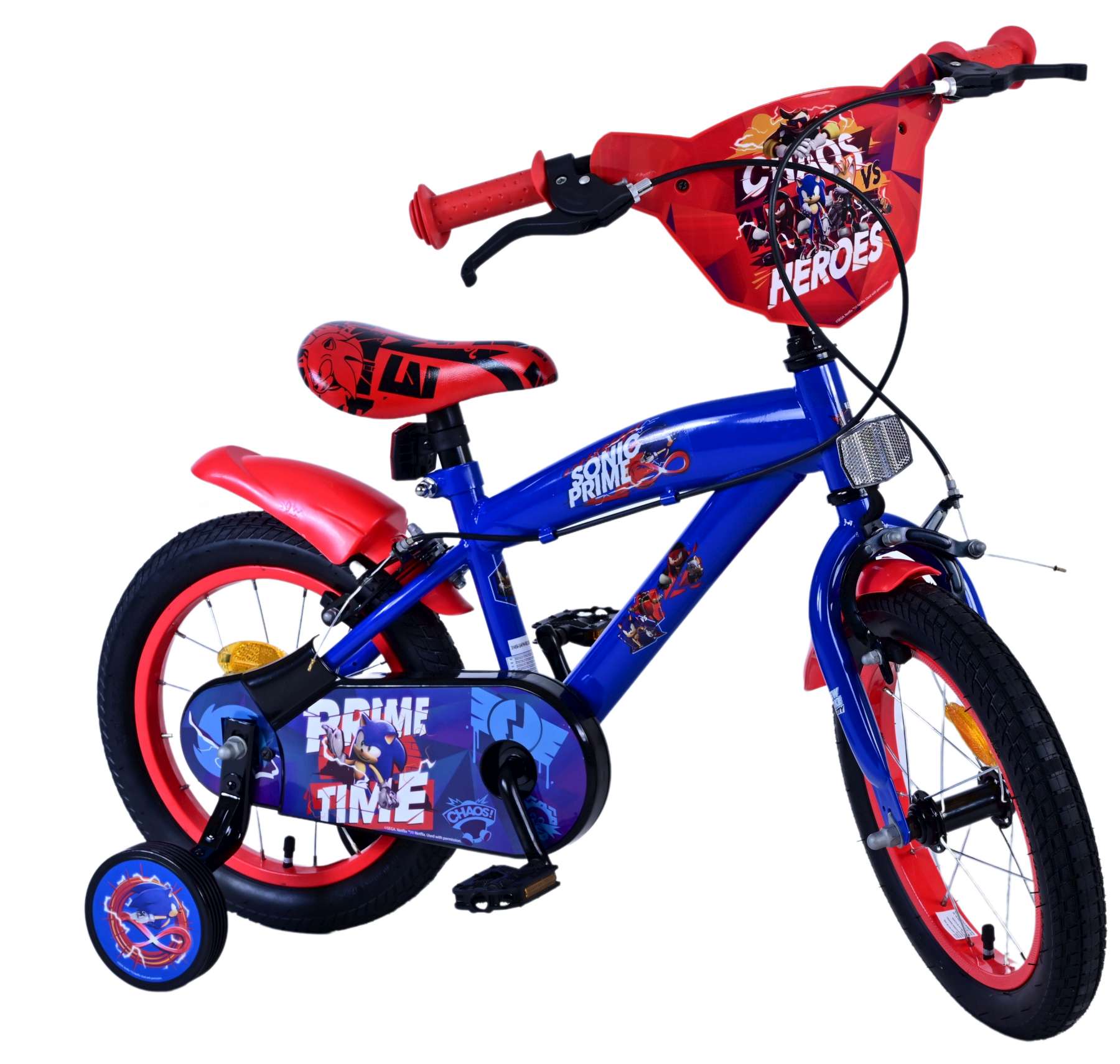 Turbo Crew Kinderfiets 14 inch Jongensfiets Rood Twee Handremmen - Afbeelding 10