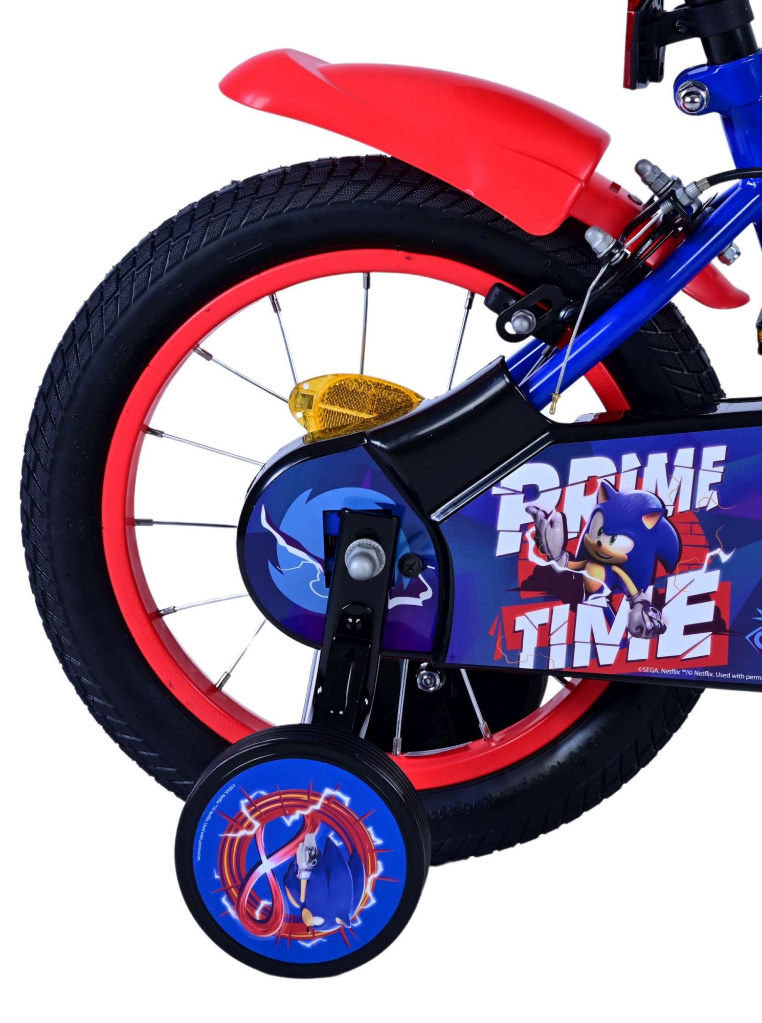 Turbo Crew Kinderfiets 14 inch Jongensfiets Rood Twee Handremmen - Afbeelding 2