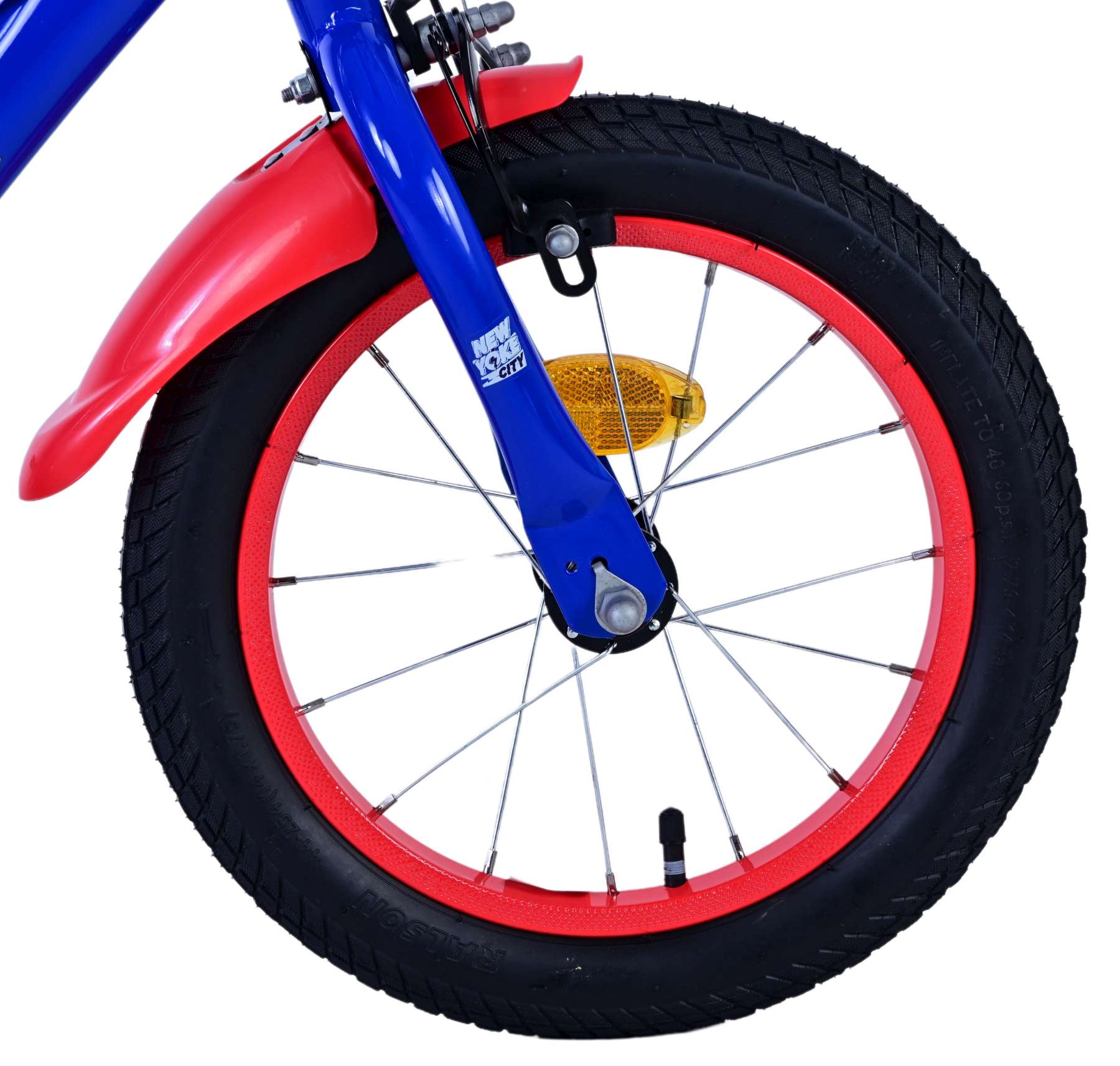 Turbo Crew Kinderfiets 14 inch Jongensfiets Rood Twee Handremmen - Afbeelding 3