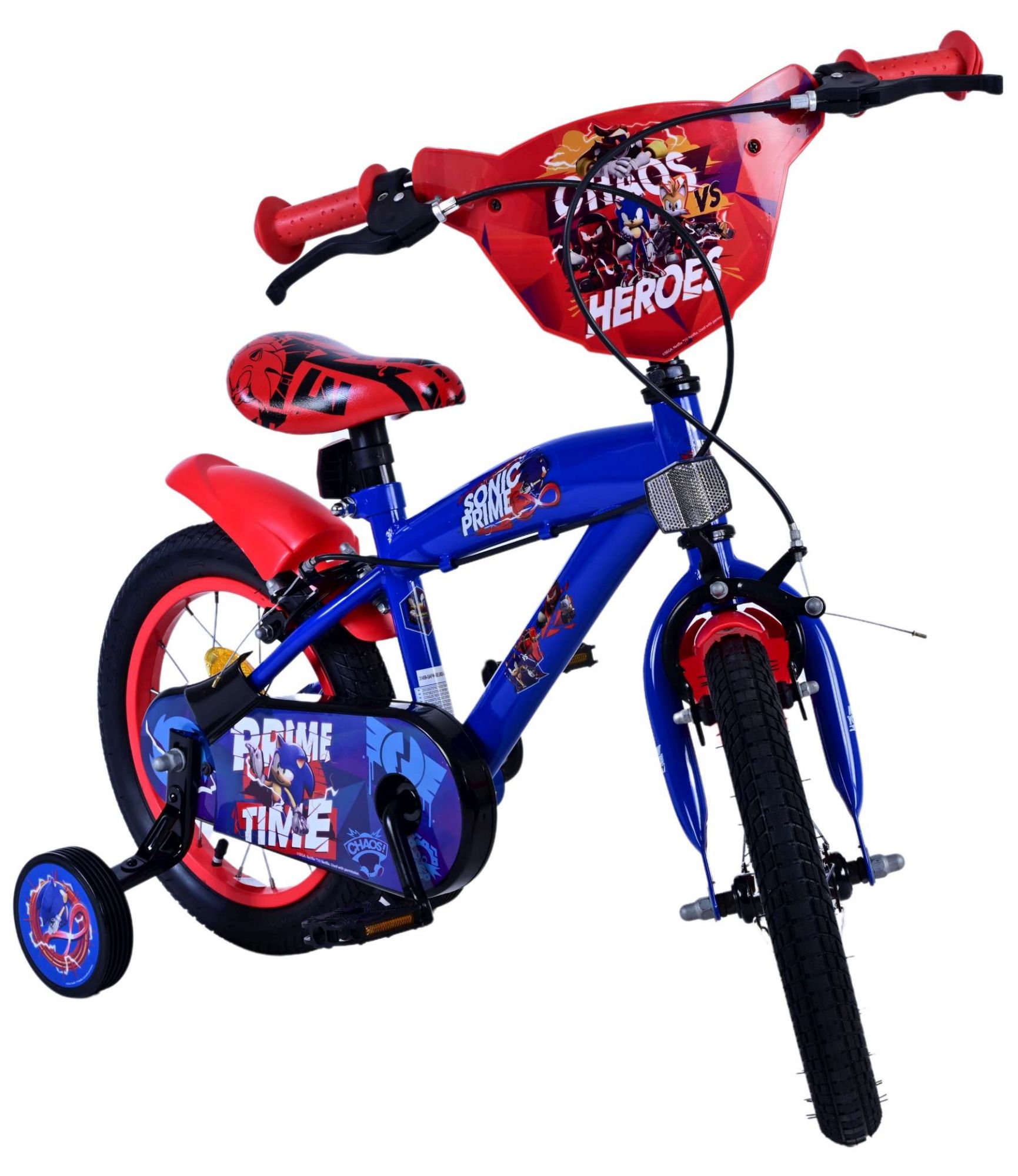 Turbo Crew Kinderfiets 14 inch Jongensfiets Rood Twee Handremmen - Afbeelding 5