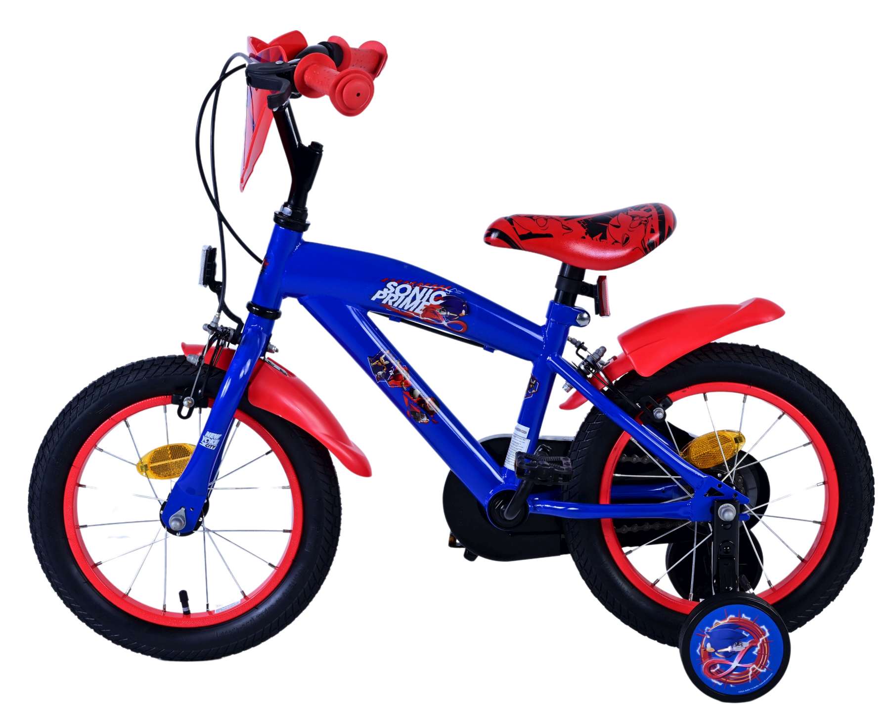 Turbo Crew Kinderfiets 14 inch Jongensfiets Rood Twee Handremmen - Afbeelding 7