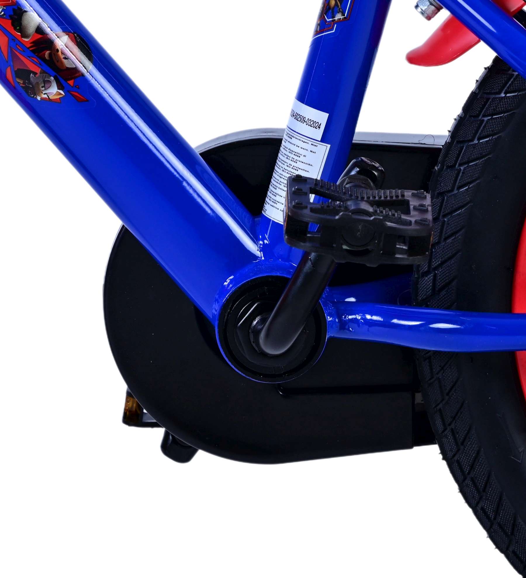 Turbo Crew Kinderfiets 14 inch Jongensfiets Rood Twee Handremmen - Afbeelding 9