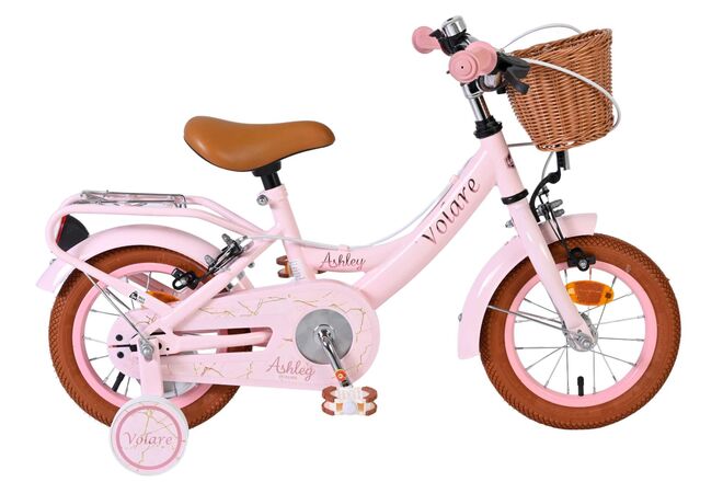 Volare Ashley Kinderfiets 12 inch Meisjesfiets Roze Twee Handremmen