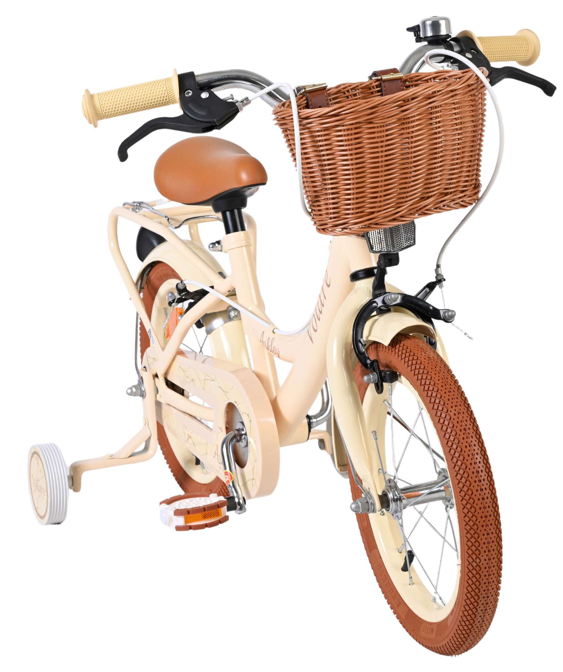 Volare Ashley Kinderfiets 14 inch Meisjesfiets Crème Twee Handremmen - Afbeelding 4