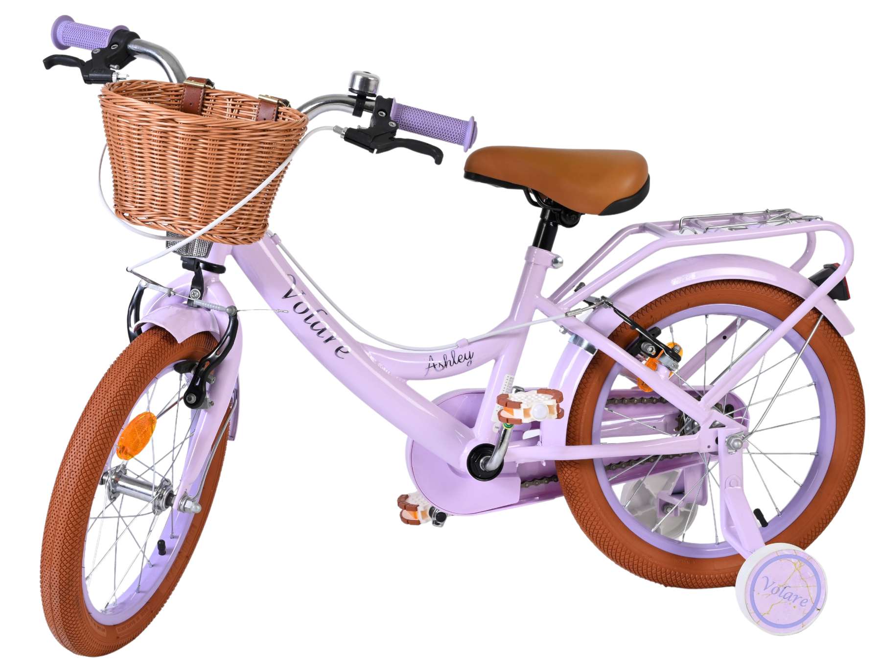 Volare Ashley Kinderfiets 16 inch Meisjesfiets Lila Twee Handremmen - Afbeelding 8