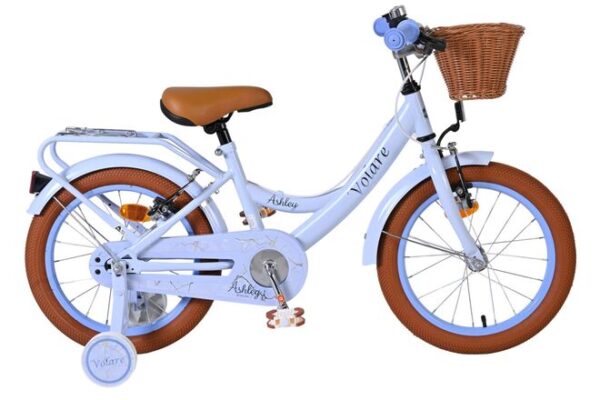 Volare Ashley Kinderfiets 16 inch Meisjesfiets Lichtblauw Twee Handremmen
