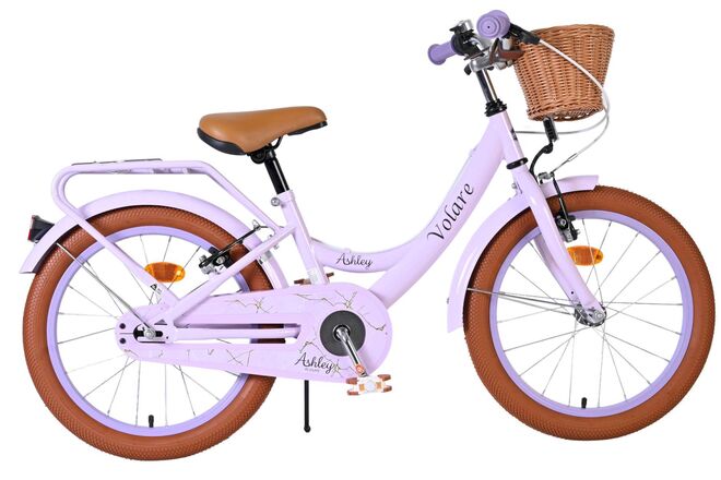 Volare Ashley Kinderfiets 18 inch Meisjesfiets Lila Twee Handremmen