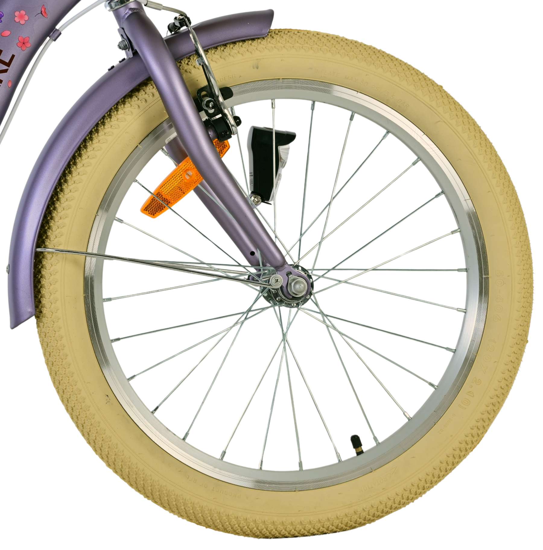 Volare Blossom Kinderfiets 20 inch Meisjesfiets Paars Twee Handremmen - Afbeelding 4
