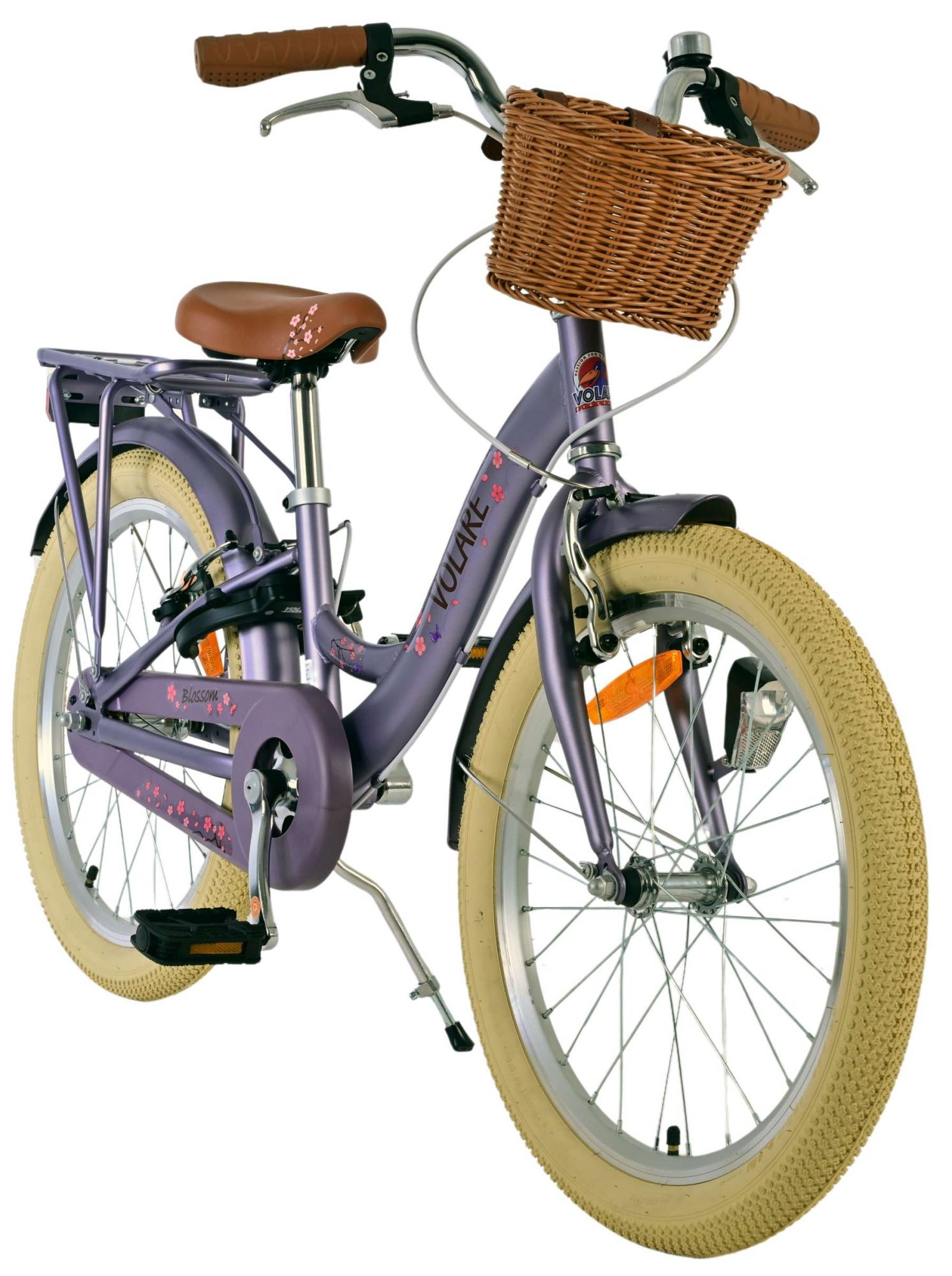 Volare Blossom Kinderfiets 20 inch Meisjesfiets Paars Twee Handremmen - Afbeelding 6