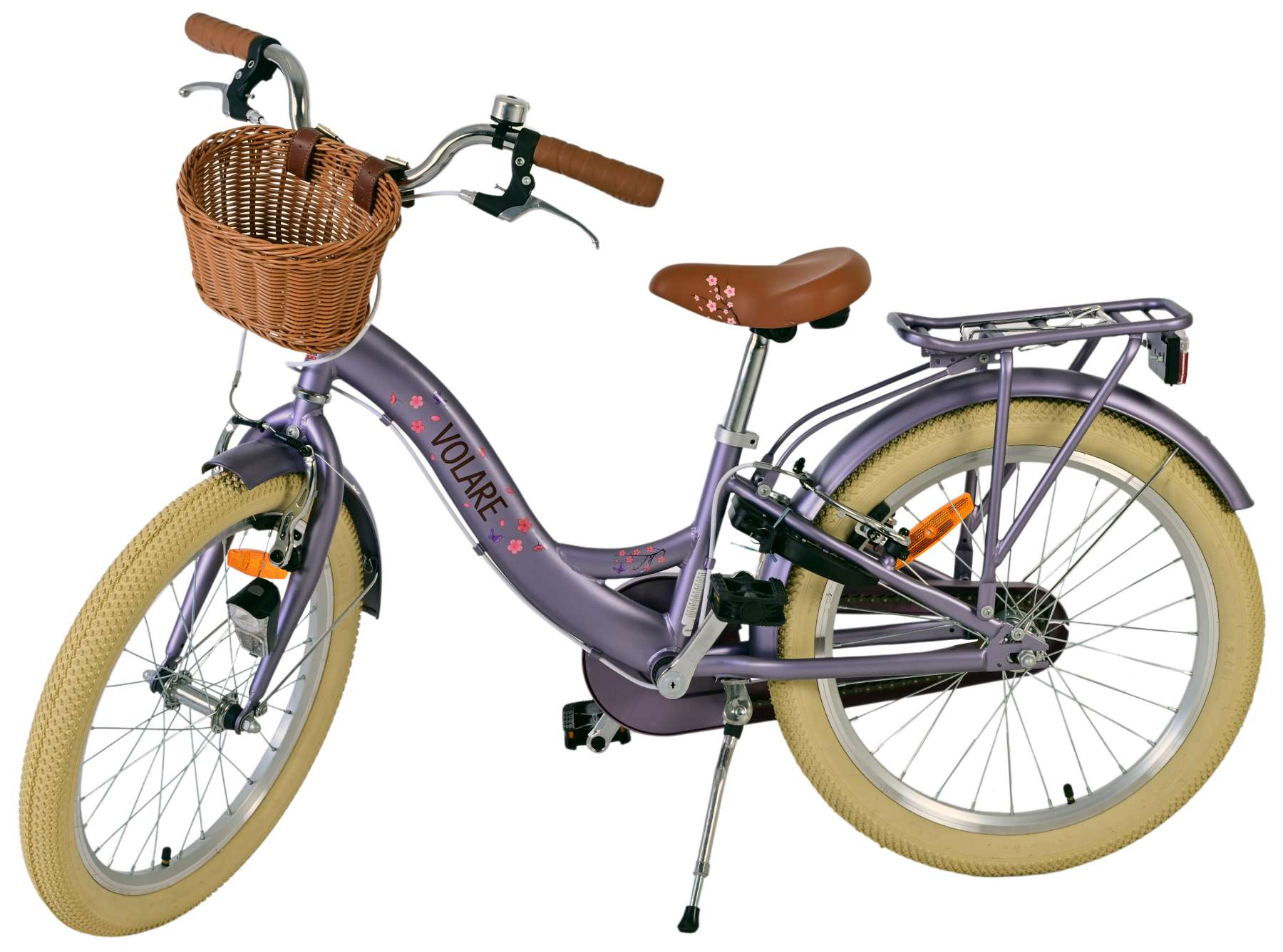 Volare Blossom Kinderfiets 20 inch Meisjesfiets Paars Twee Handremmen - Afbeelding 9