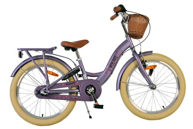Volare Blossom Kinderfiets 20 inch Meisjesfiets Paars 3 Versnellingen