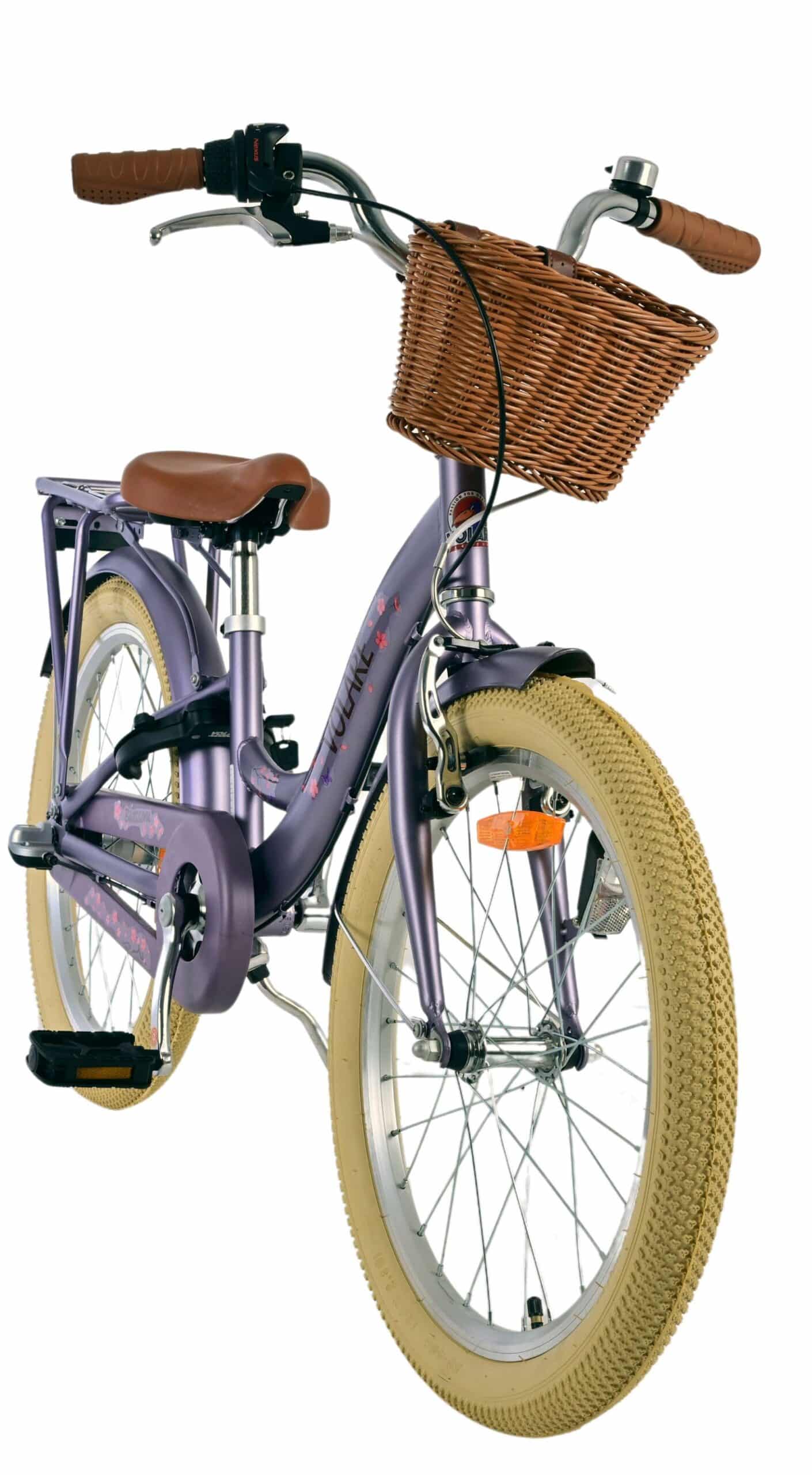 Volare Blossom Kinderfiets 20 inch Meisjesfiets Paars 3 Versnellingen - Afbeelding 7