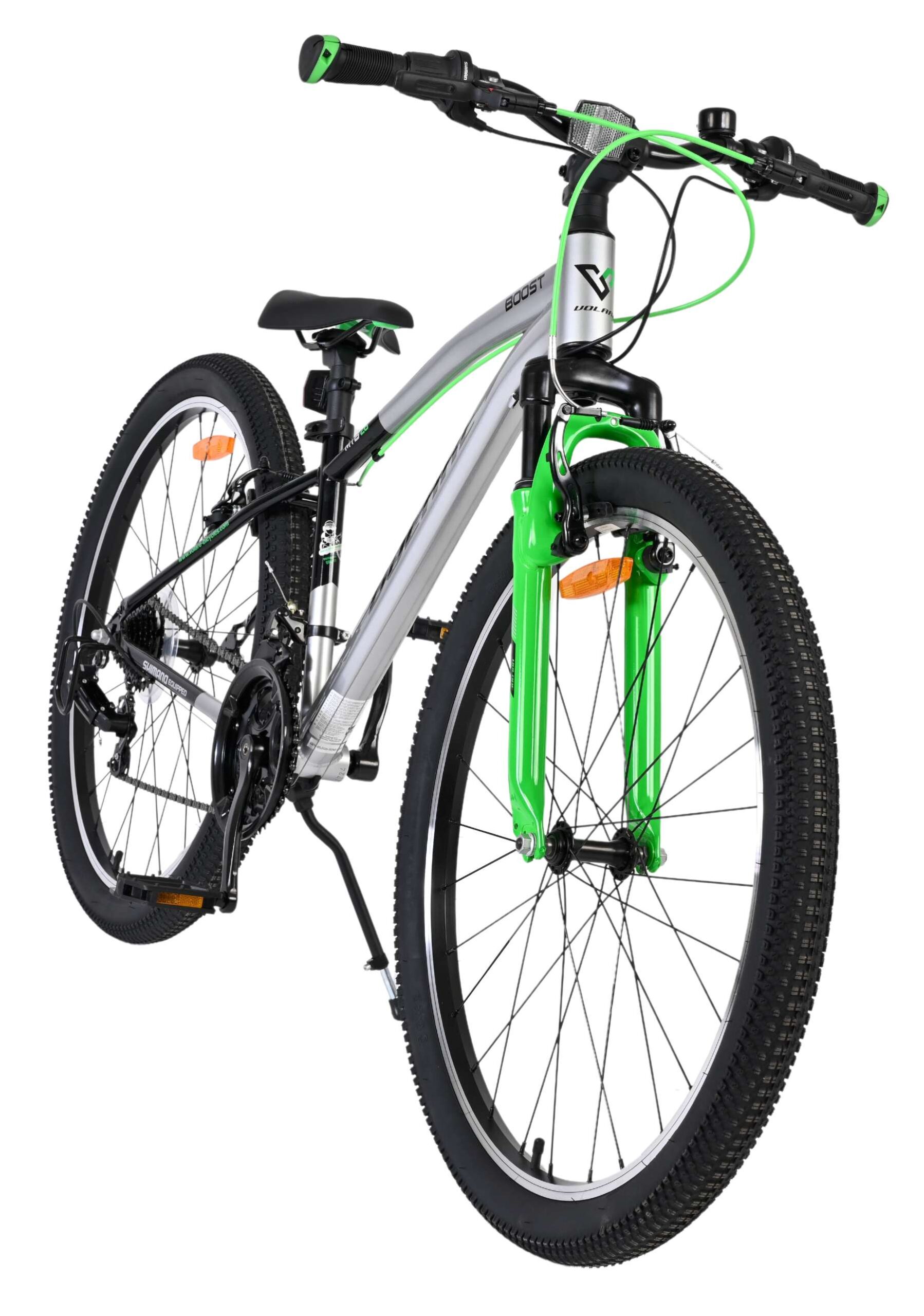 Volare Boost Kinderfiets - 26 inch - Zilver/Groen - 21 Speed - Afbeelding 6