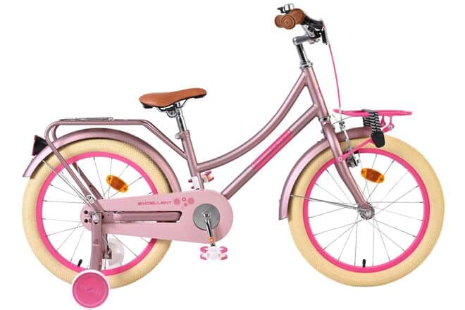 Volare Excellent Kinderfiets 18 inch Meisjesfiets Mat Roze