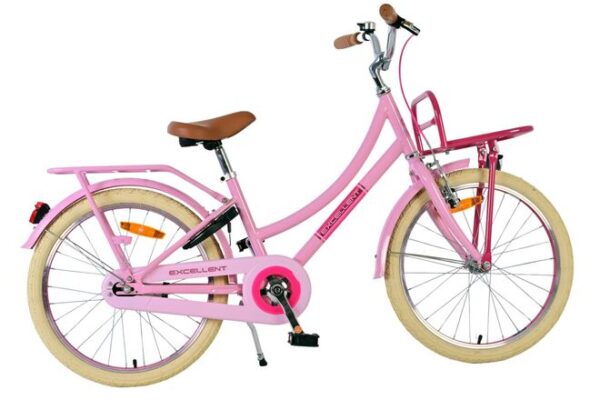 Volare Excellent Kinderfiets 20 inch Meisjesfiets Roze 3 Versnellingen