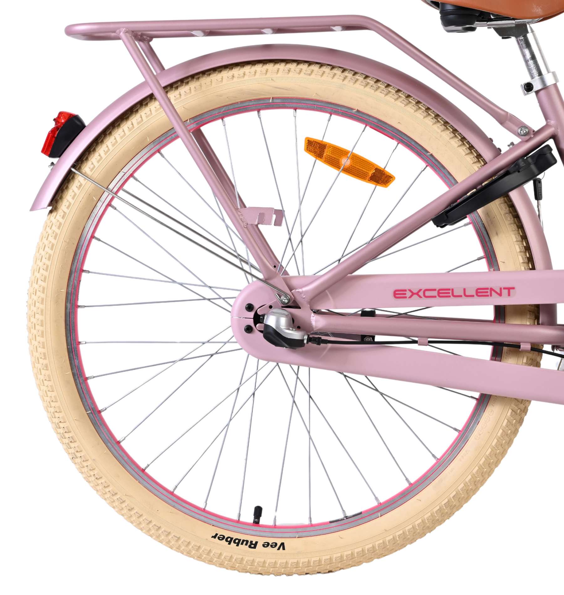 Volare Excellent Kinderfiets 24 inch Meisjesfiets Matt Roze 3 Versnellingen - Afbeelding 3