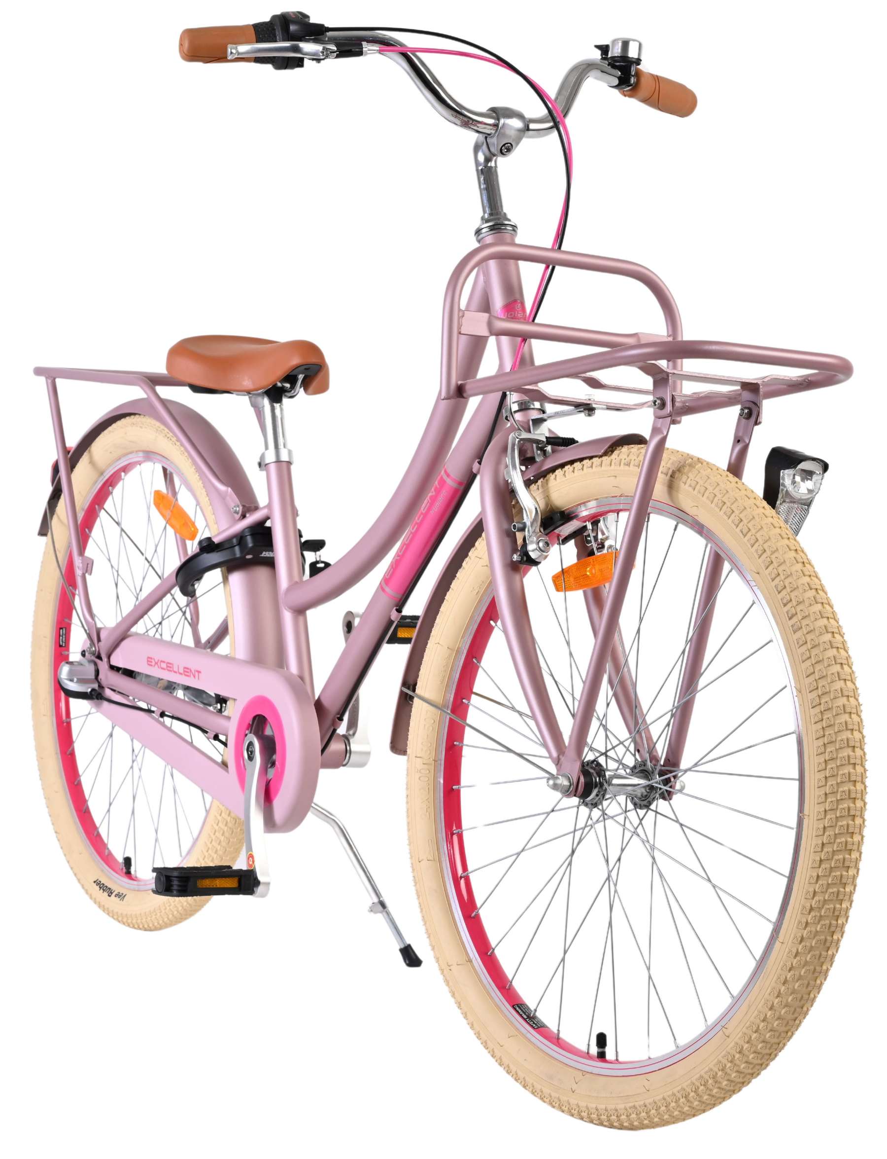 Volare Excellent Kinderfiets 24 inch Meisjesfiets Matt Roze 3 Versnellingen - Afbeelding 7