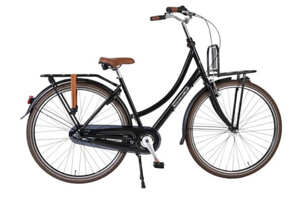 Volare Oma Classic 28 inch Meisjesfiets Zwart 3 Versnellingen