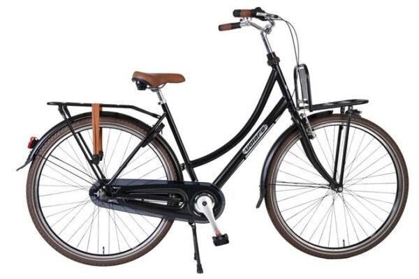 Volare Oma Classic 28 inch Meisjesfiets Zwart 3 Versnellingen