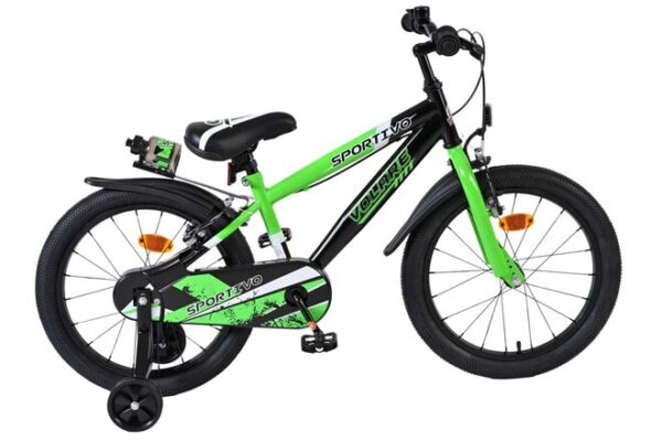 Volare Sportivo Kinderfiets 18 inch Jongensfiets Groen Twee Handremmen