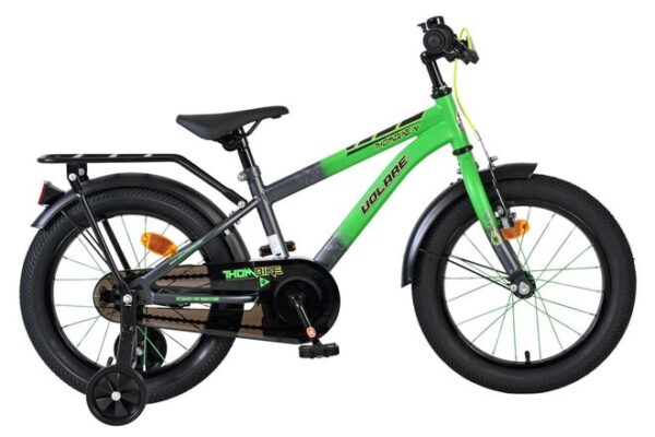 Volare Thombike Kinderfiets 16 inch Jongensfiets Groen Grijs