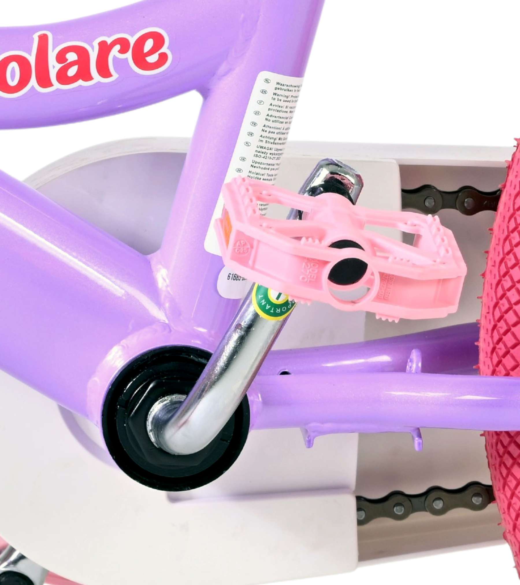 Volare Unicorn Kinderfiets 16 inch Meisjesfiets Paars - Afbeelding 9