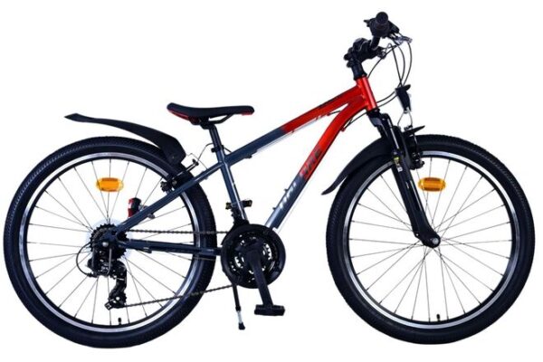 Volare XC Race Kinderfiets 24 inch Jongensfiets Rood Grijs 21 Versnellingen