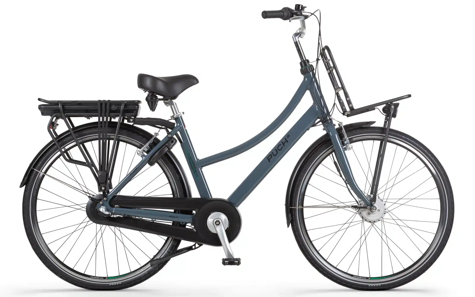Puch E-Rock N3 Elektrische Damesfiets Blue Grey Glossy 55 cm