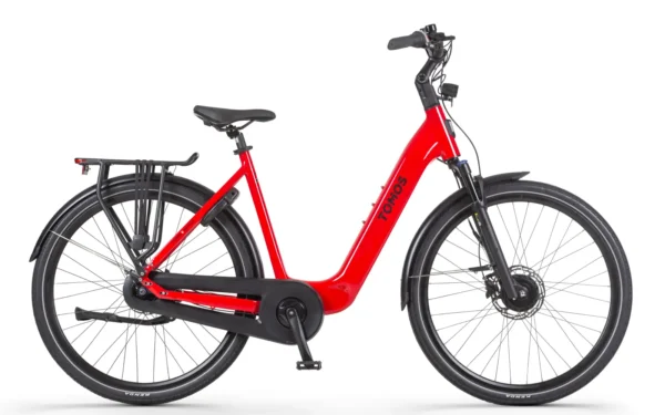 Tomos EB 14 Elektrische Damesfiets Red Glossy 55 cm