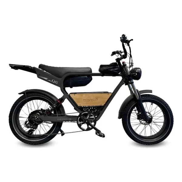 Diablo Q6 elektrische fatbike Zwart Dutchfietsen.nl