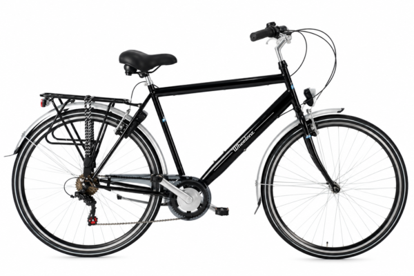 Wheelerz Herenfiets 28 inch 6 speed City Bike Glanzend zwart