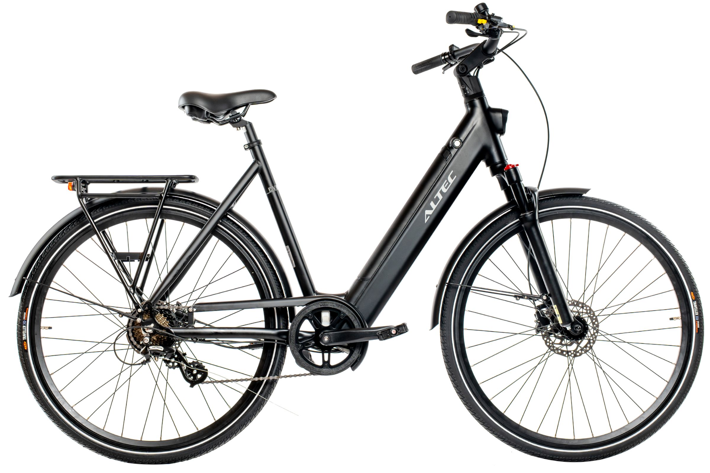 Altec Evora E-Bike 28 inch 55 cm HYD 375Wh 7 sp. AM Midnight Black accu 800069